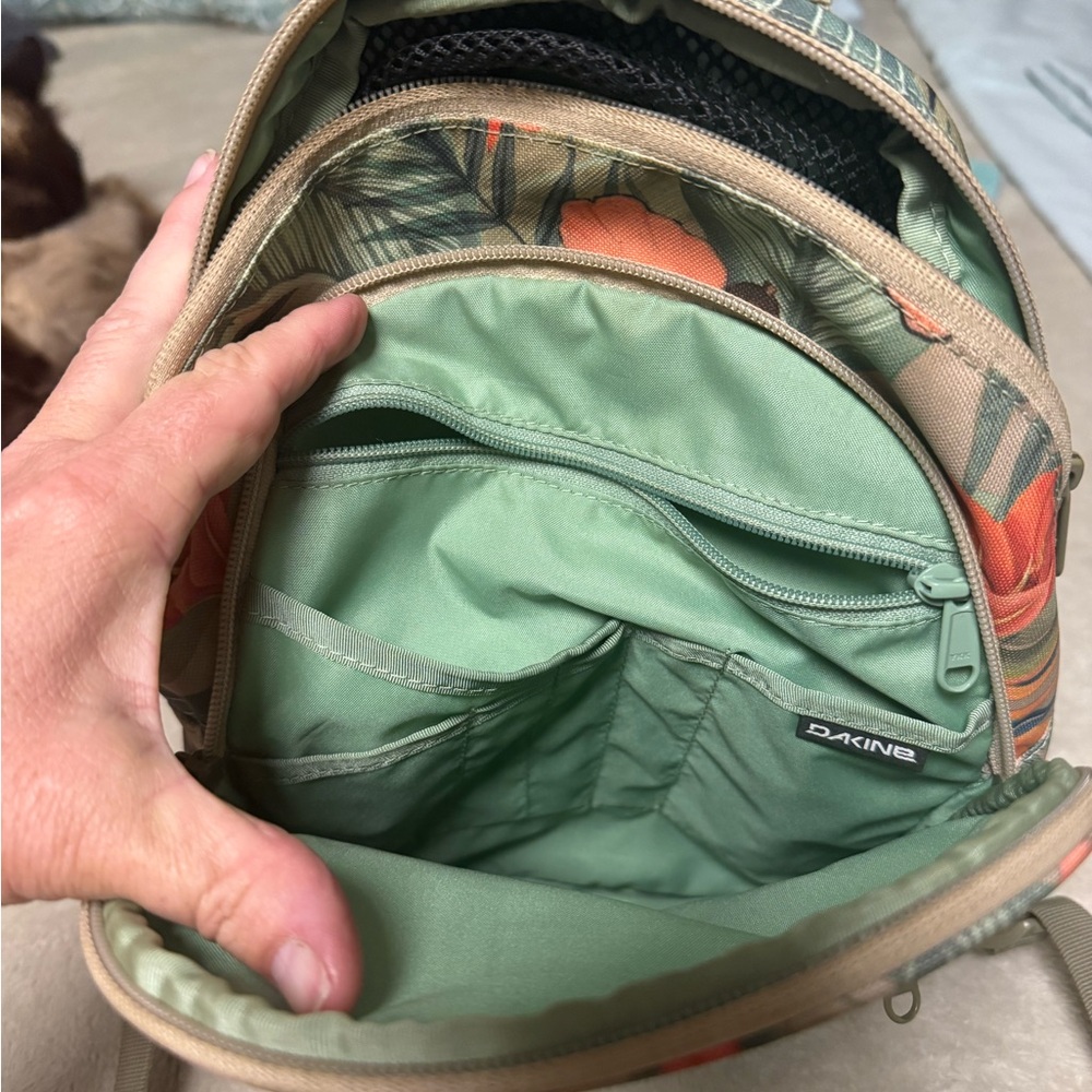 Dakine Floral Mini Backpack in Coral & Sage - Picture 6 of 7